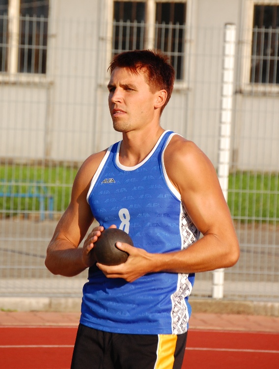 Adam Formánek jako jediný atlet v historii Břeclavska překonal v desetiboji hranici sedmi tisíc bodů.Foto: Jiří Holobrádek